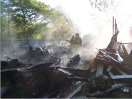 Fire on Ellenburg Road